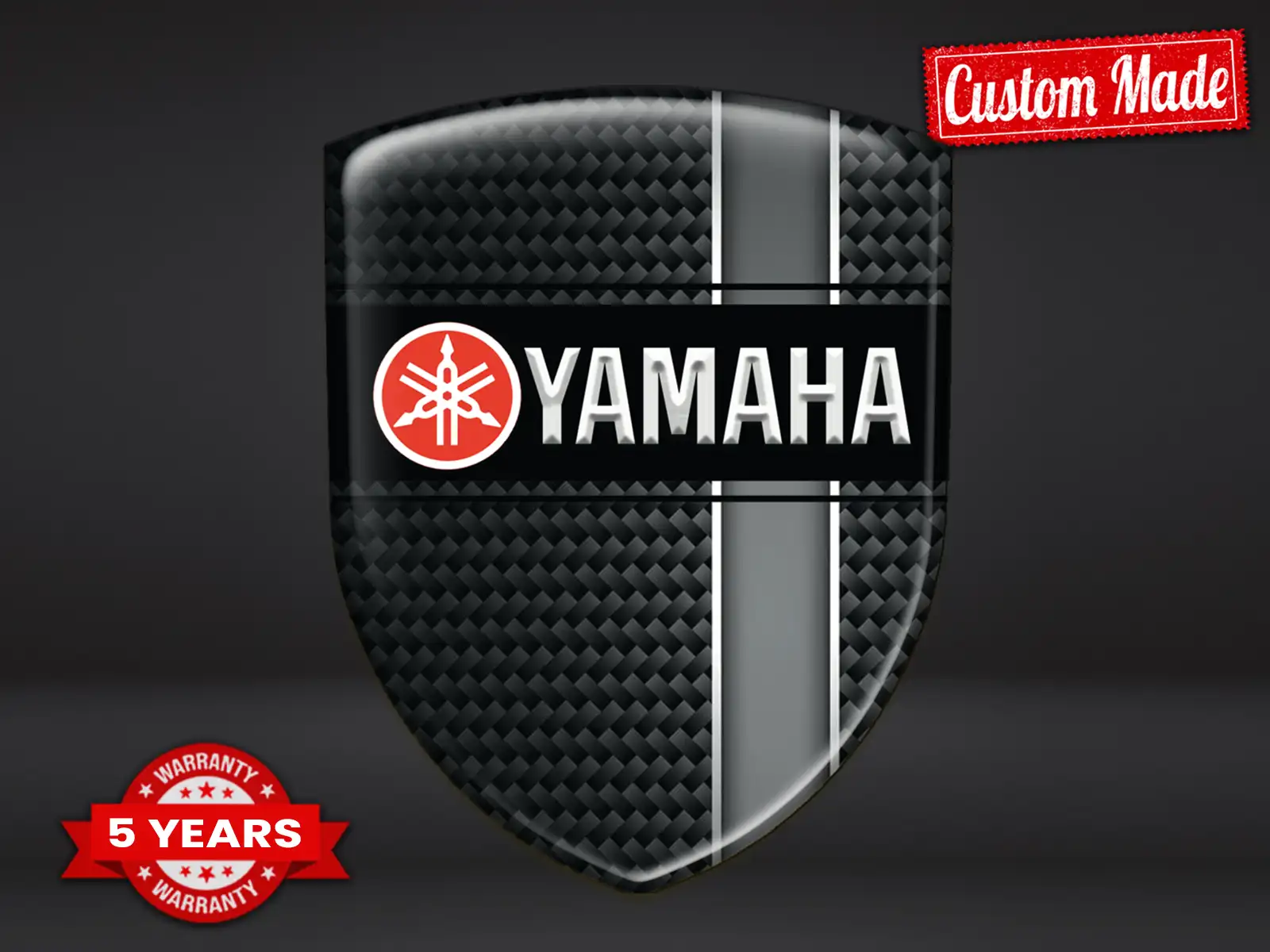 Yamaha Autocollant Résine Qualité Perso Étiquette Élégante